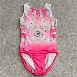 HTF Chalk Warrior Pink Voltage gymnastics leotard